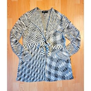 Jones New York Collection tie waist cardigan